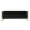 Manhattan Comfort Trillium Sofa and Armchair  in Black and Rose Gold, PK2 2-SS559-BK - alternate 5